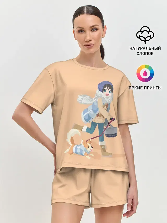 Женская пижама с шортами