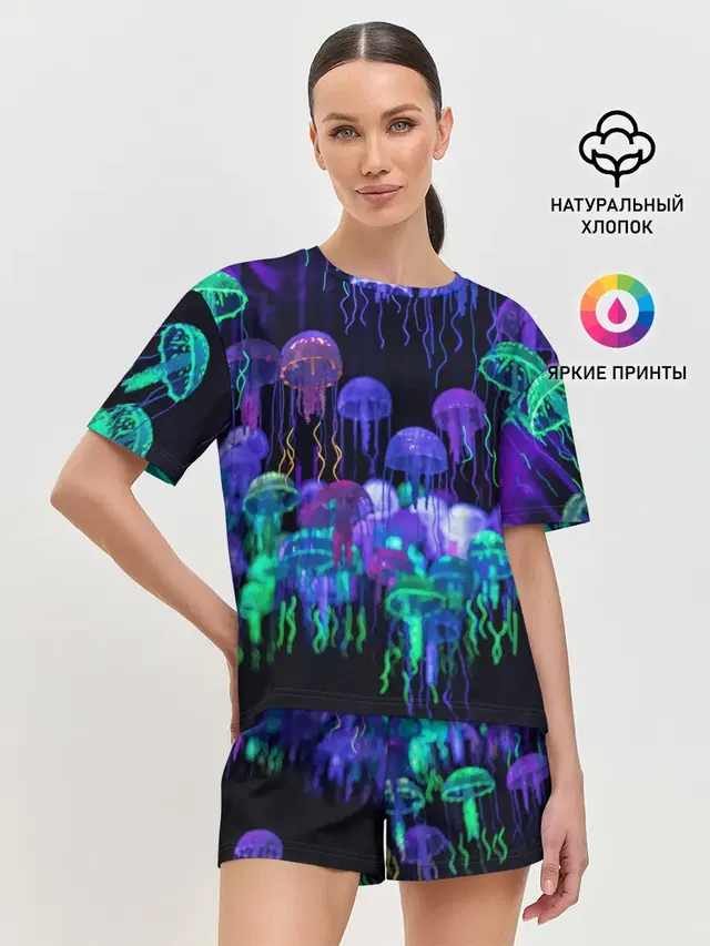 Женская пижама с шортами