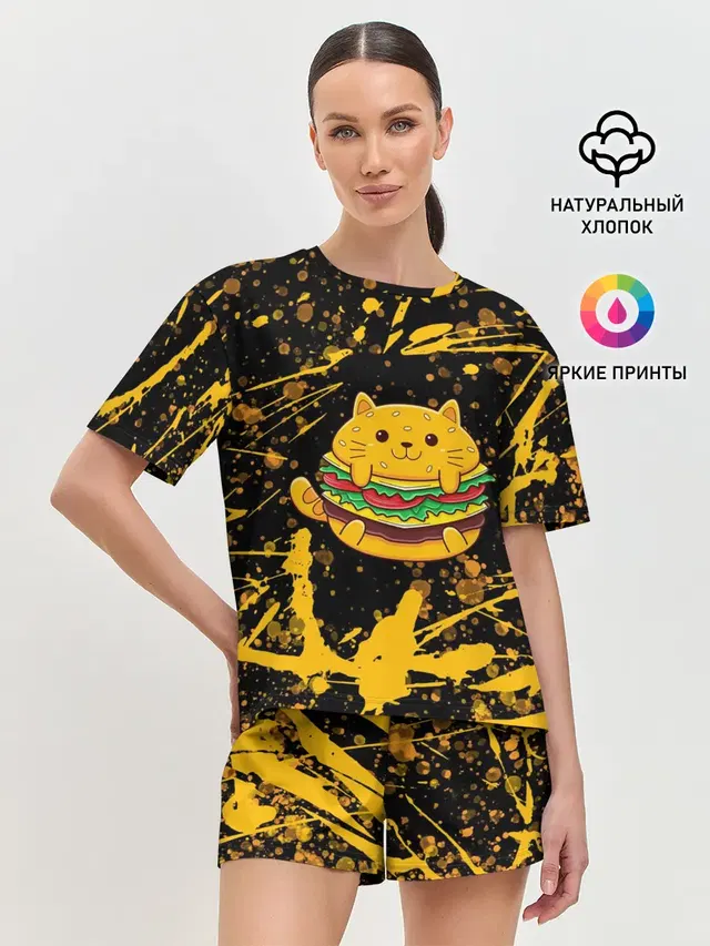 Женская пижама с шортами