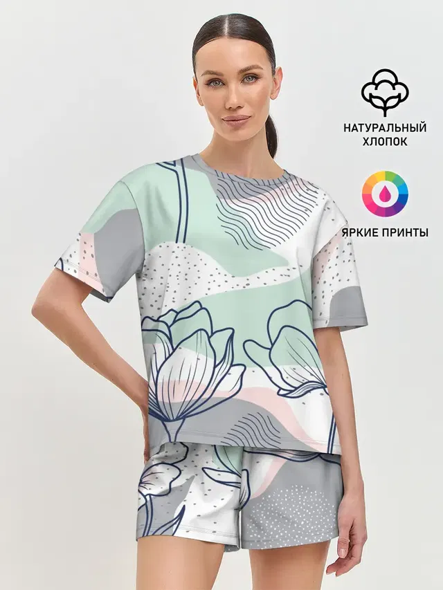 Женская пижама с шортами