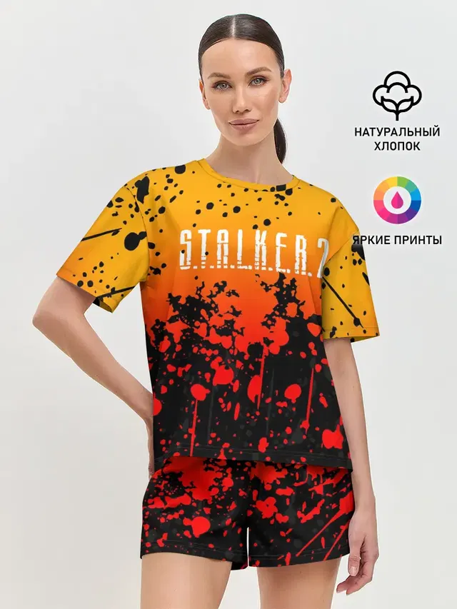 Женская пижама с шортами