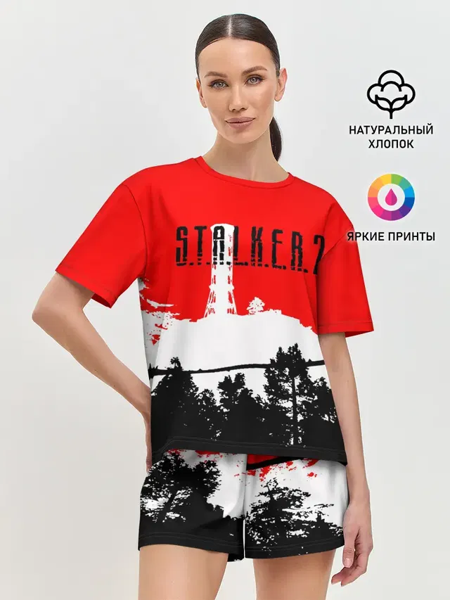 Женская пижама с шортами