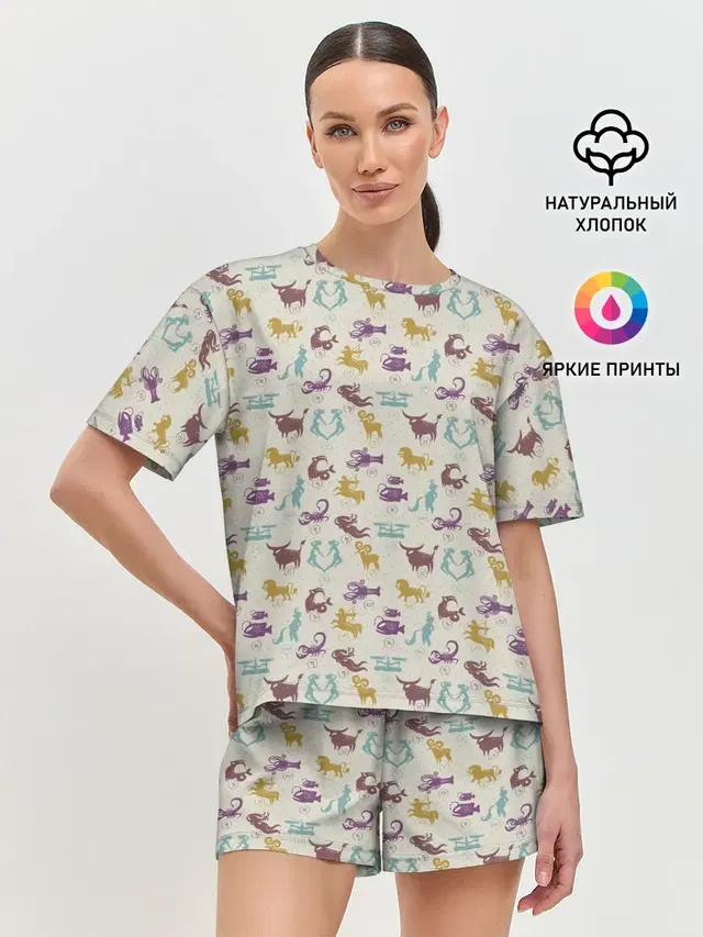 Женская пижама с шортами