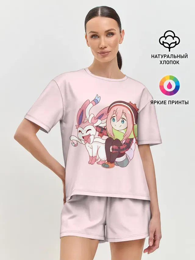 Женская пижама с шортами
