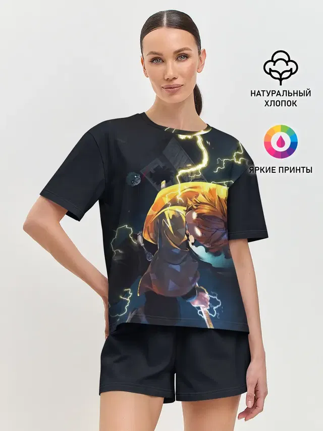Женская пижама с шортами