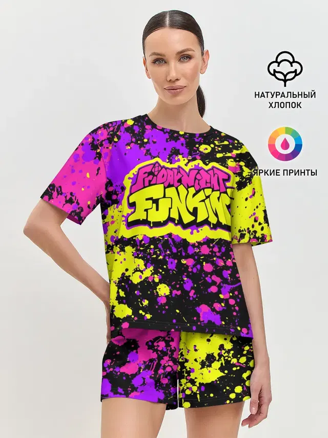 Женская пижама с шортами