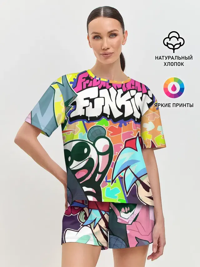 Женская пижама с шортами