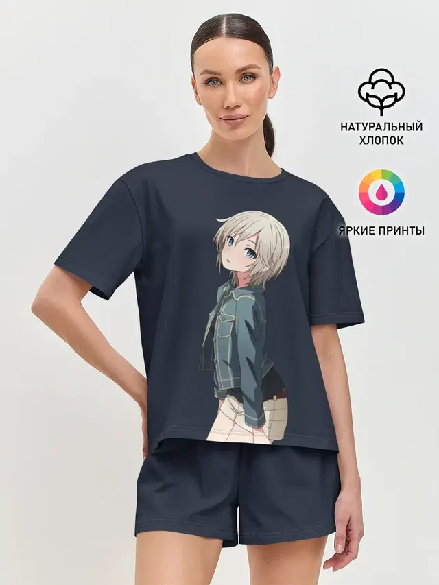 Женская пижама с шортами