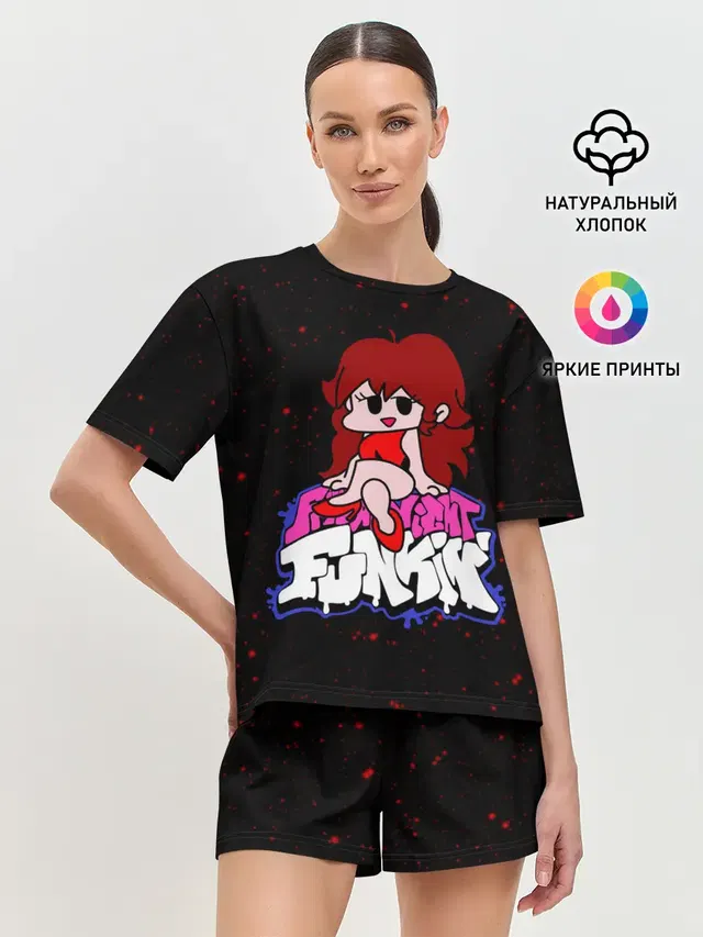 Женская пижама с шортами