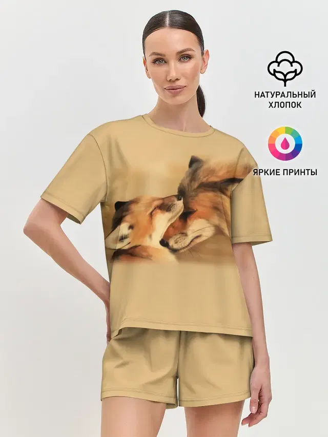Женская пижама с шортами