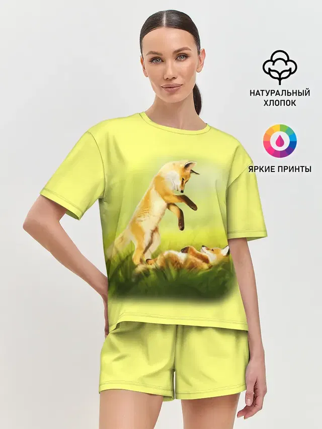 Женская пижама с шортами