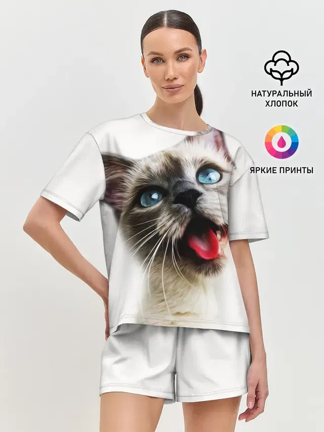 Женская пижама с шортами