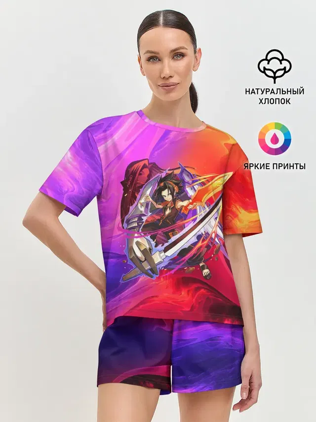 Женская пижама с шортами