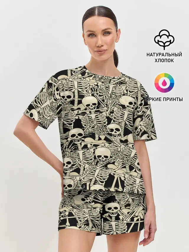 Женская пижама с шортами
