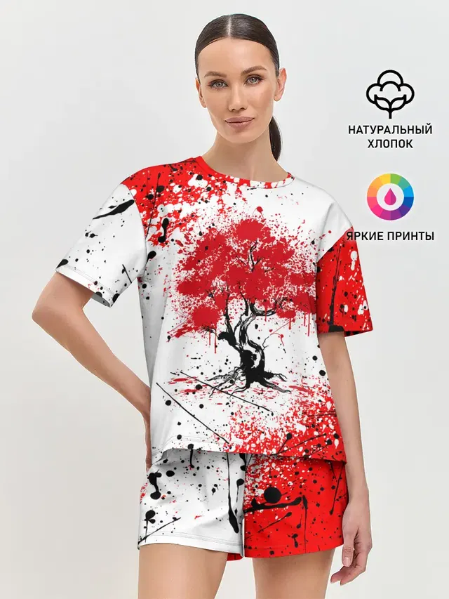 Женская пижама с шортами