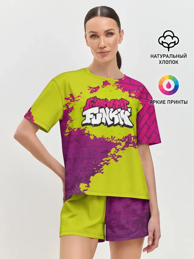 Женская пижама с шортами