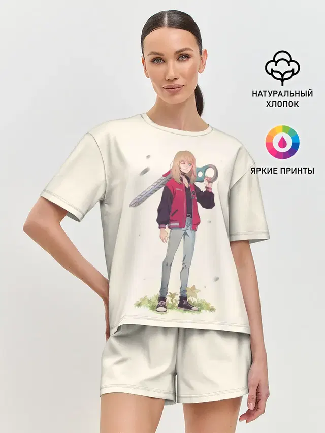 Женская пижама с шортами