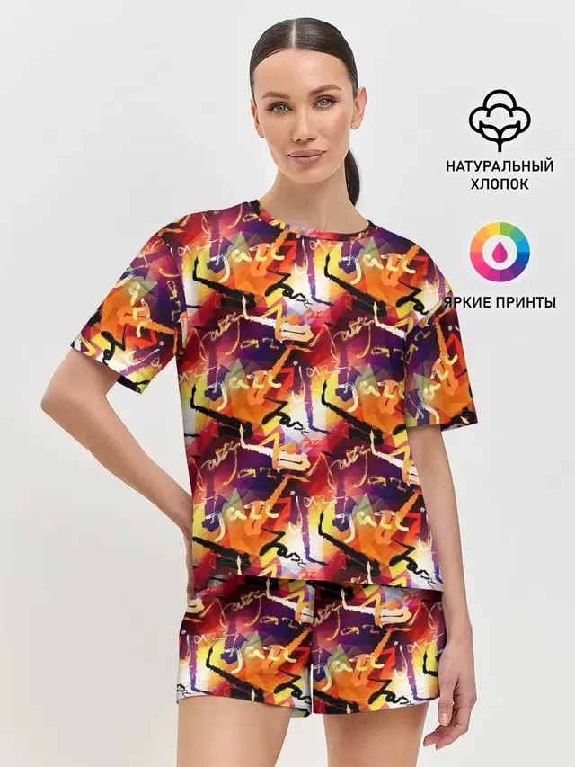 Женская пижама с шортами
