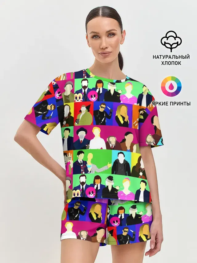 Женская пижама с шортами