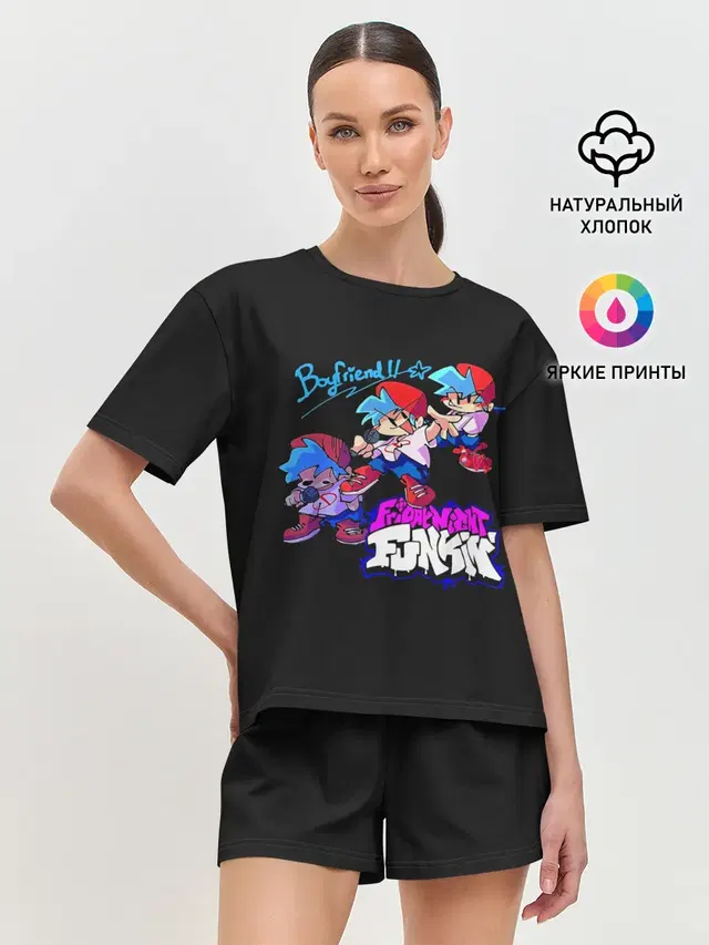Женская пижама с шортами