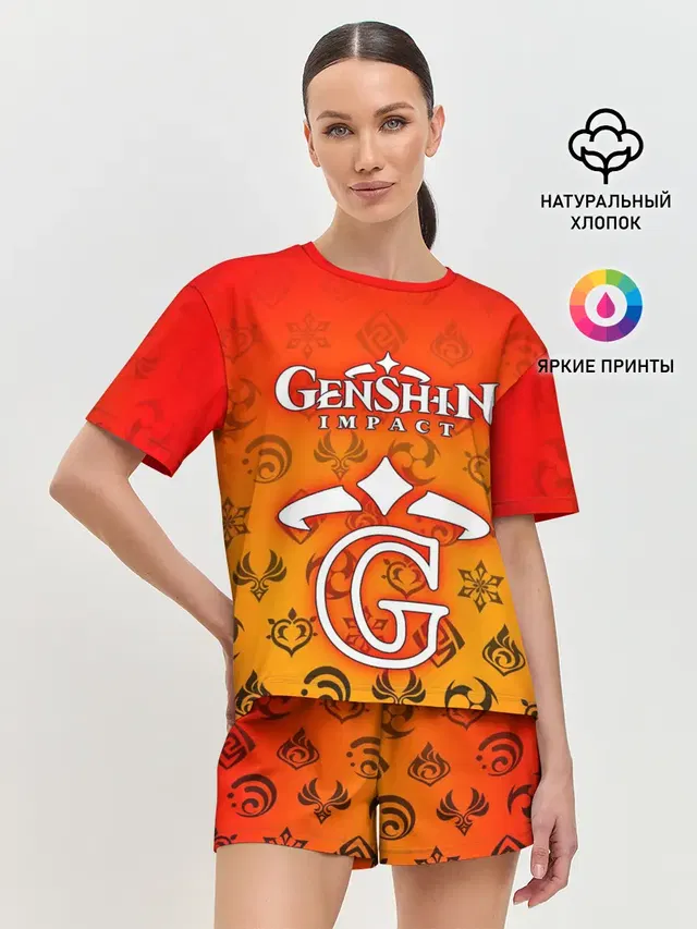 Женская пижама с шортами