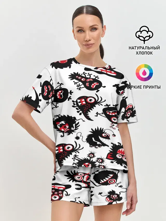 Женская пижама с шортами