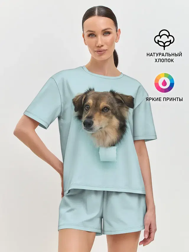 Женская пижама с шортами
