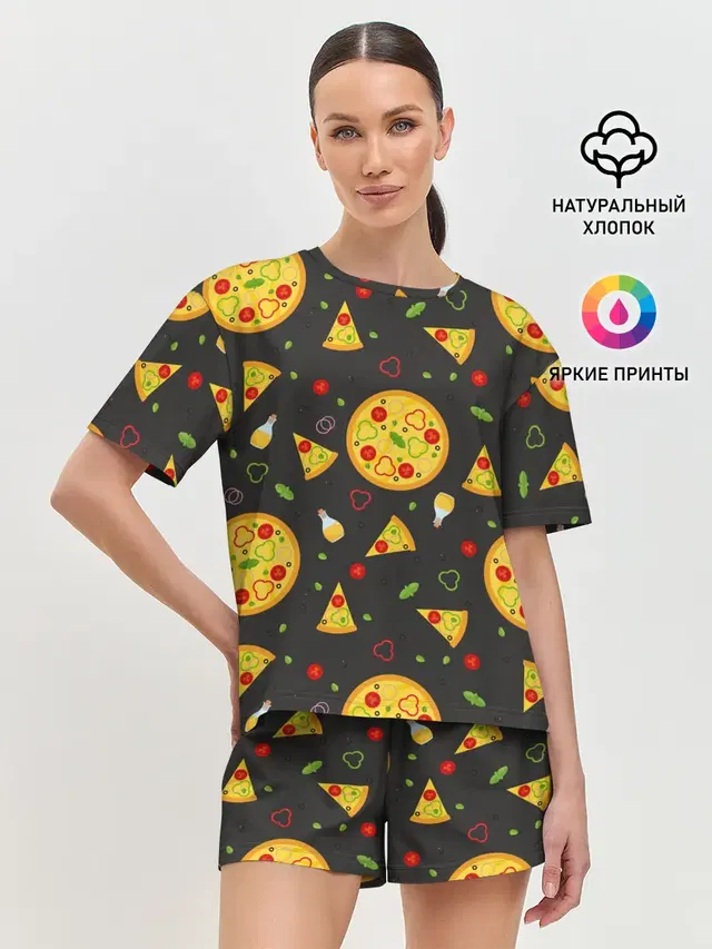 Женская пижама с шортами