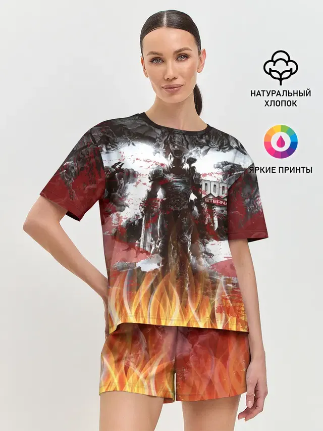 Женская пижама с шортами