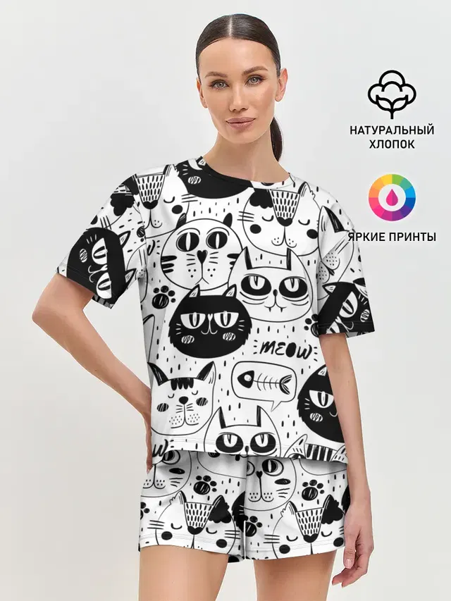 Женская пижама с шортами