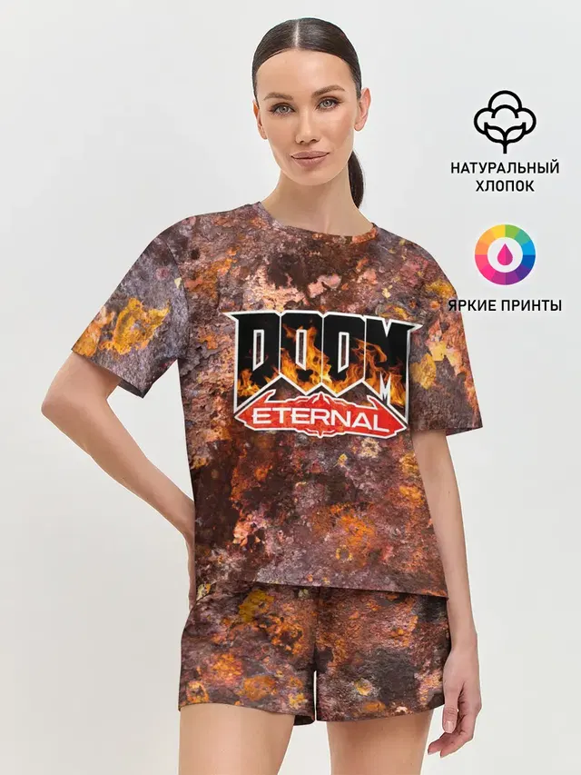 Женская пижама с шортами
