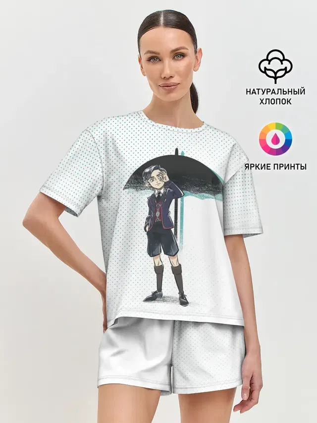 Женская пижама с шортами