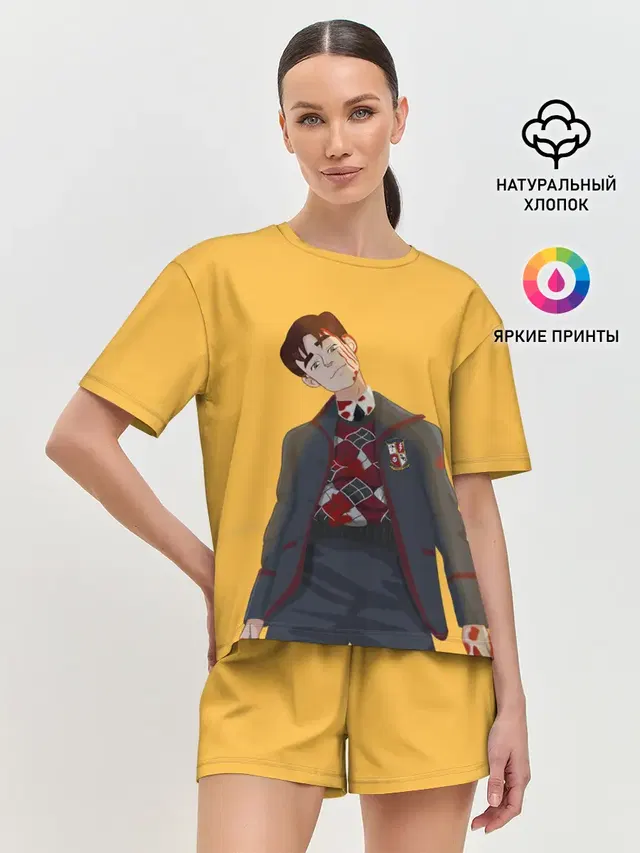 Женская пижама с шортами