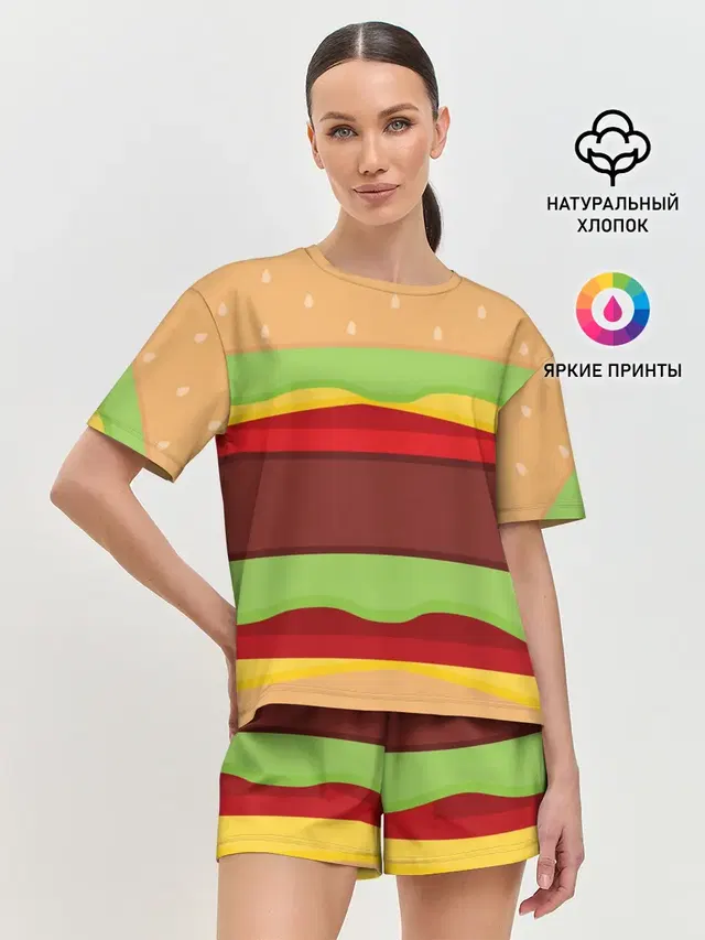 Женская пижама с шортами