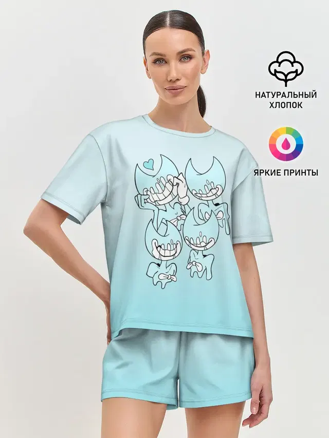 Женская пижама с шортами