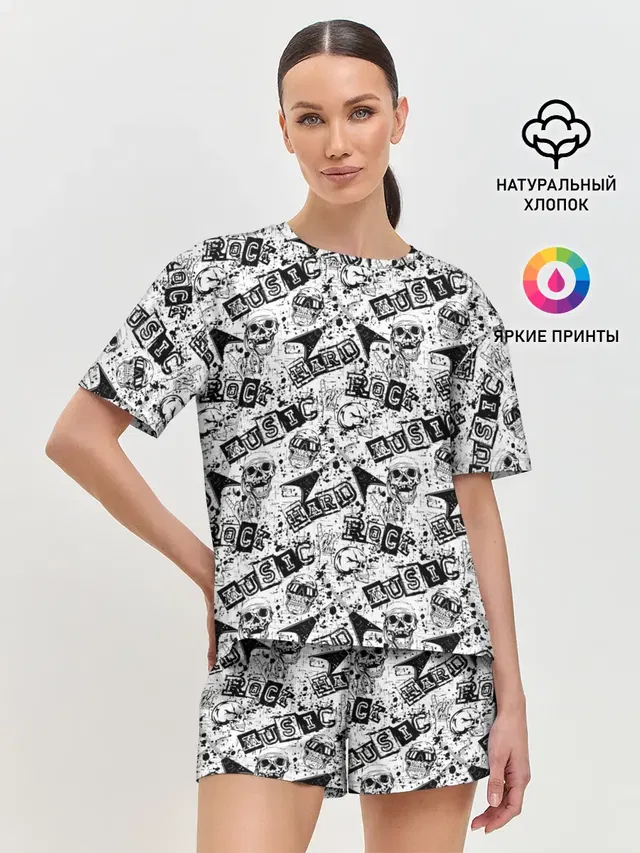 Женская пижама с шортами