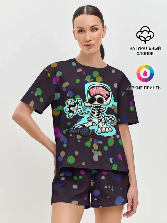 Женская пижама с шортами