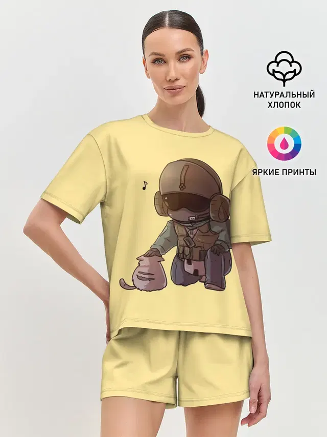 Женская пижама с шортами