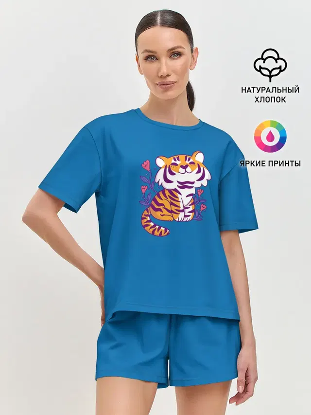 Женская пижама с шортами
