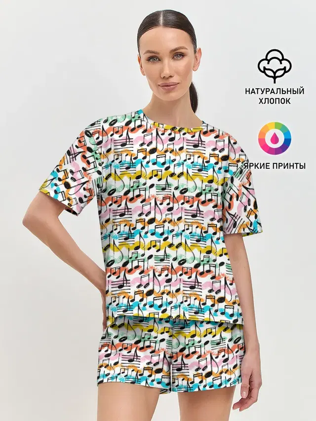 Женская пижама с шортами
