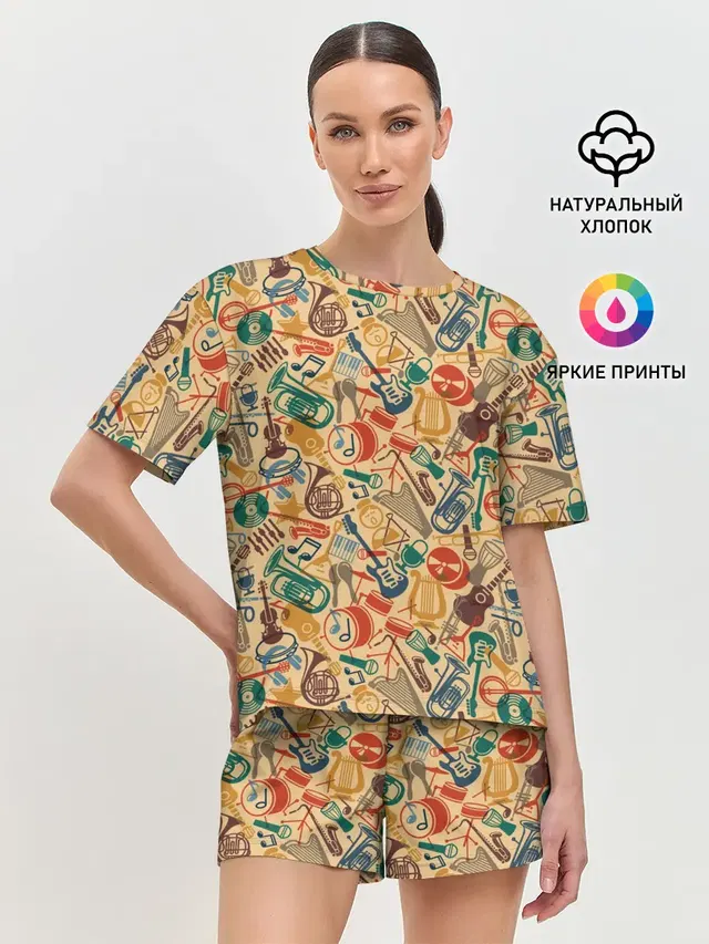 Женская пижама с шортами