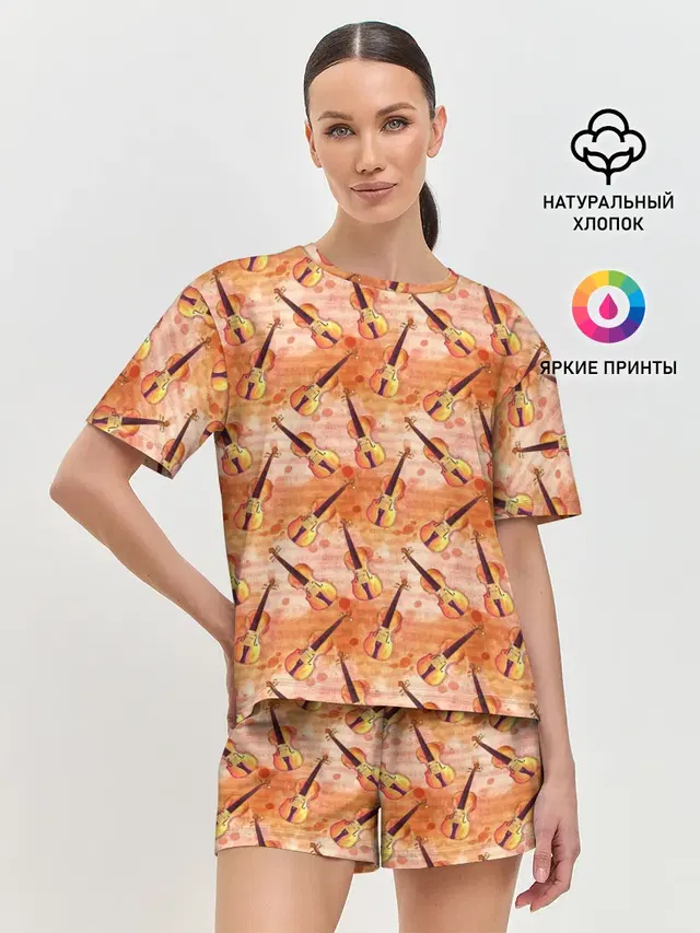 Женская пижама с шортами