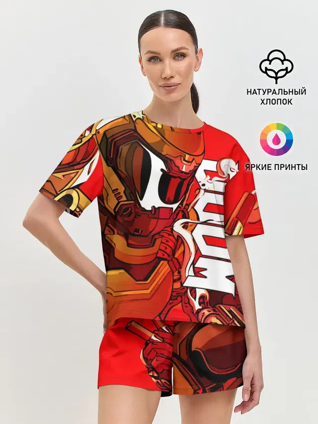 Женская пижама с шортами