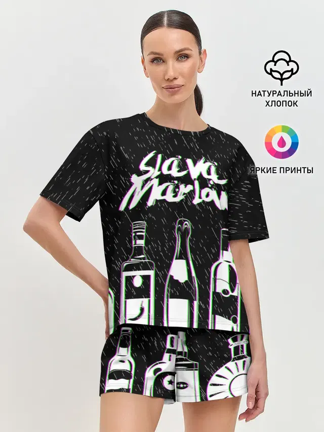 Женская пижама с шортами
