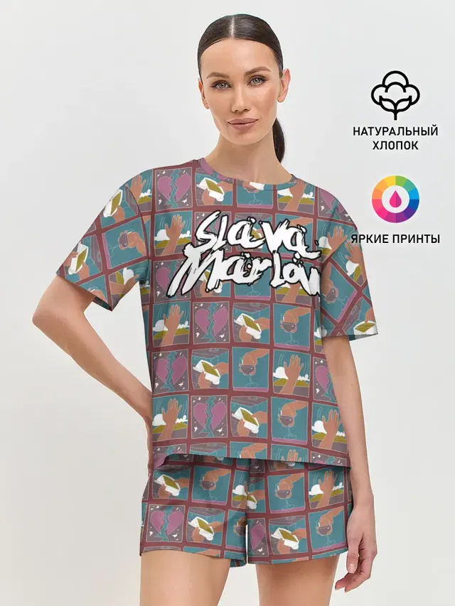 Женская пижама с шортами