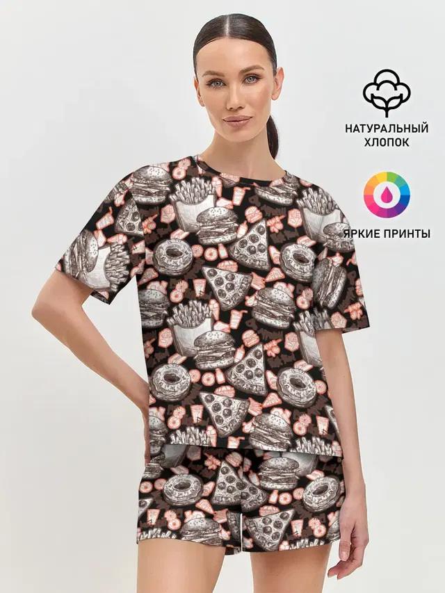 Женская пижама с шортами