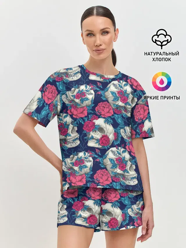 Женская пижама с шортами