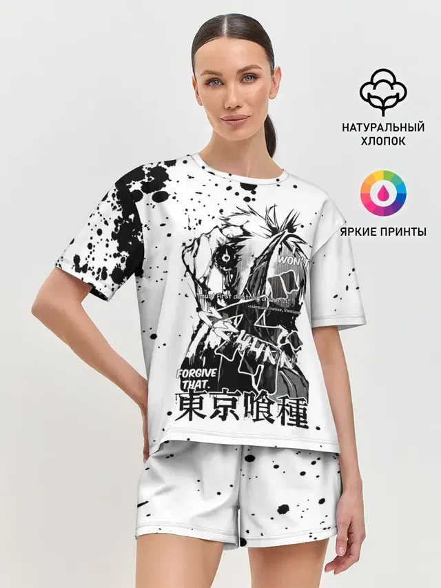 Женская пижама с шортами