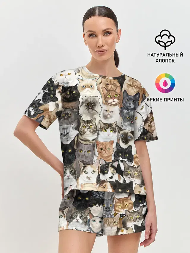 Женская пижама с шортами