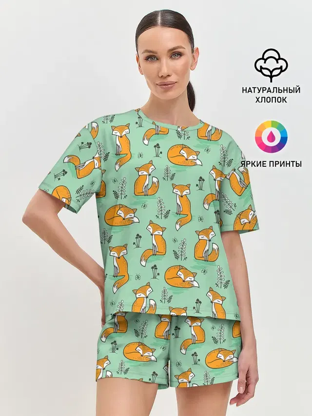 Женская пижама с шортами